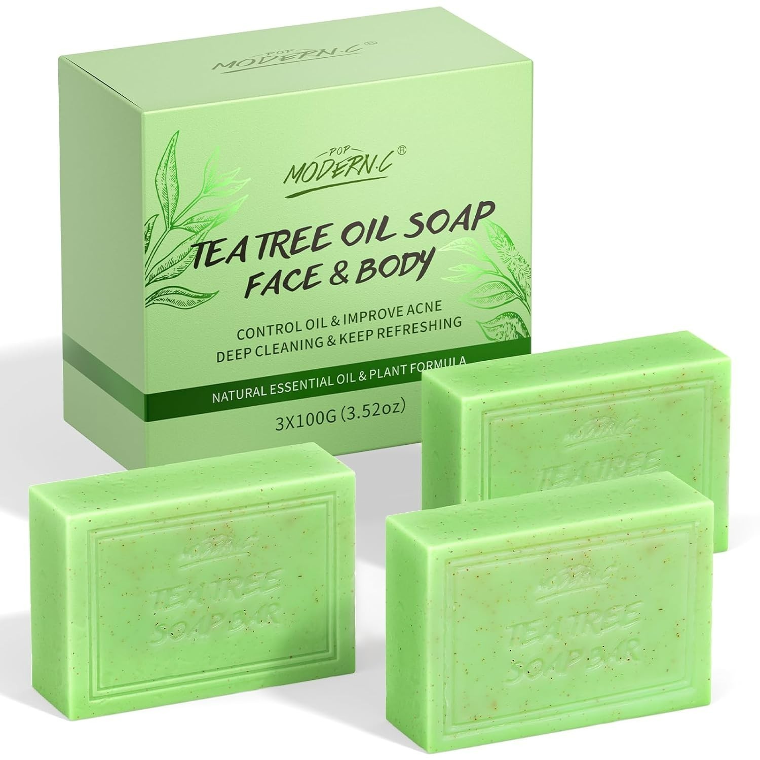 Antifungal Antibacterial Tea Tree Oil Soap: Antifungal Antibacterial Treatment F