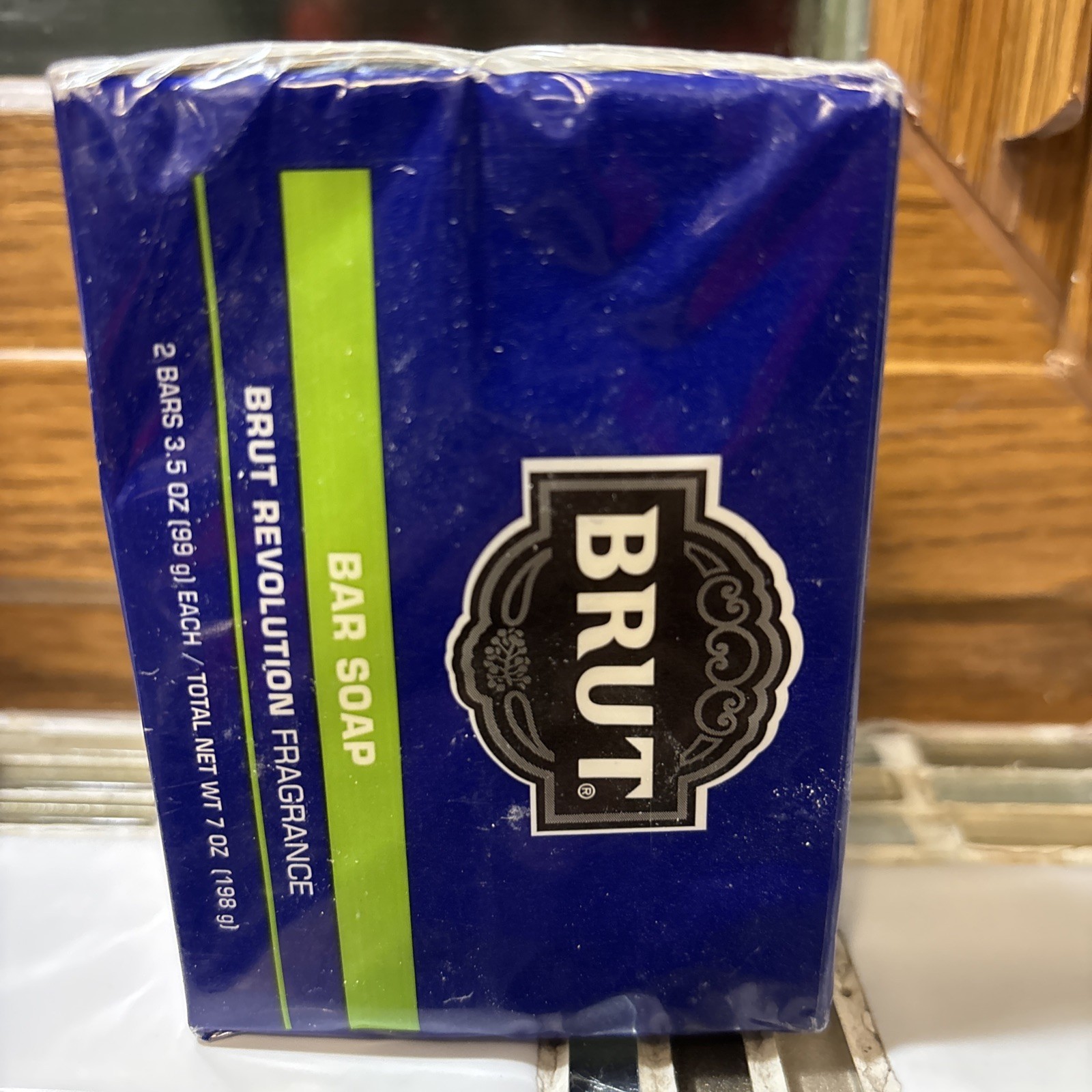 Pack 2 Brut Revolution Bar Soap Bars 3.5 Oz. Each