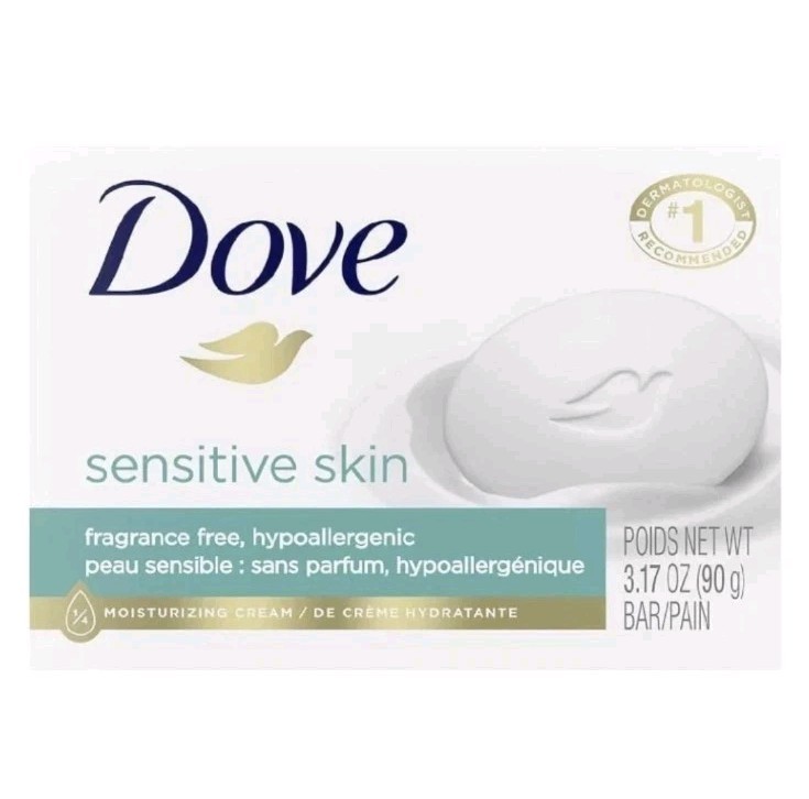 § DOVE (3.17 Oz.) Bar 🩵🫧 •SENSITIVE• 🩵🫧 Moisturizing Cream Beauty Bar 🫧.