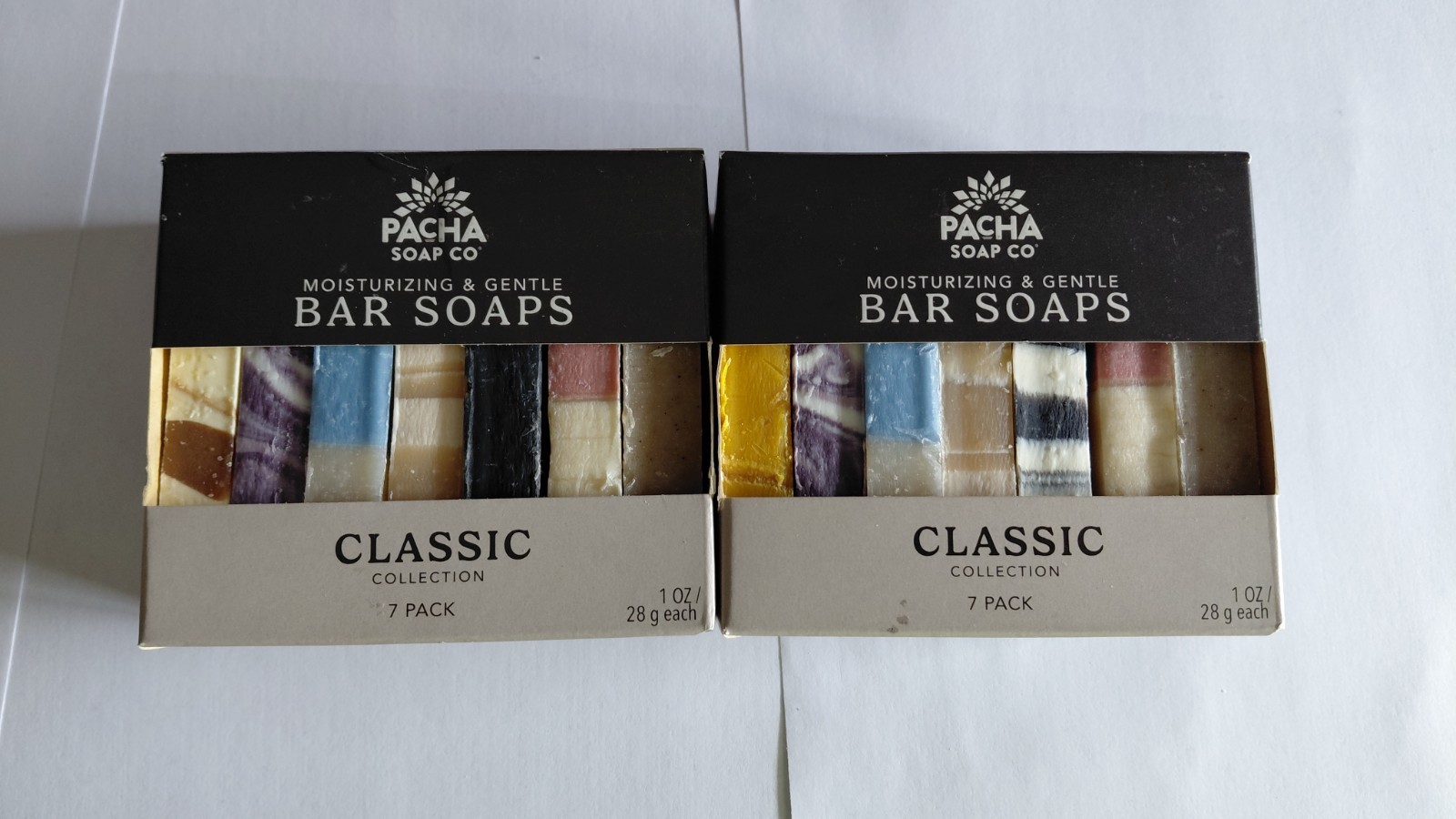 Lot of 2 packs, Pacha Soap Co. Classic Collection Moisturizing Bar Soaps