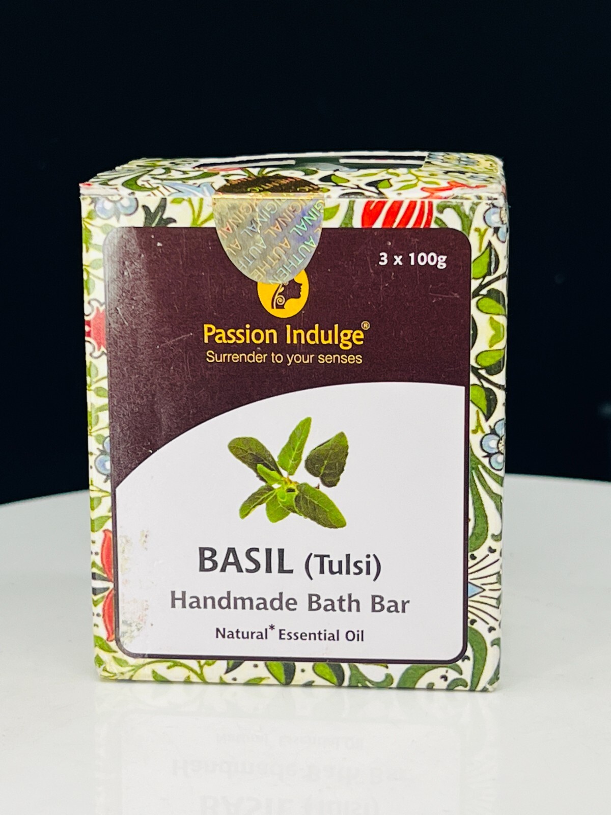 Passion Indulge Basil Handmade Bath Bar Pack of 3*100g(NIB)