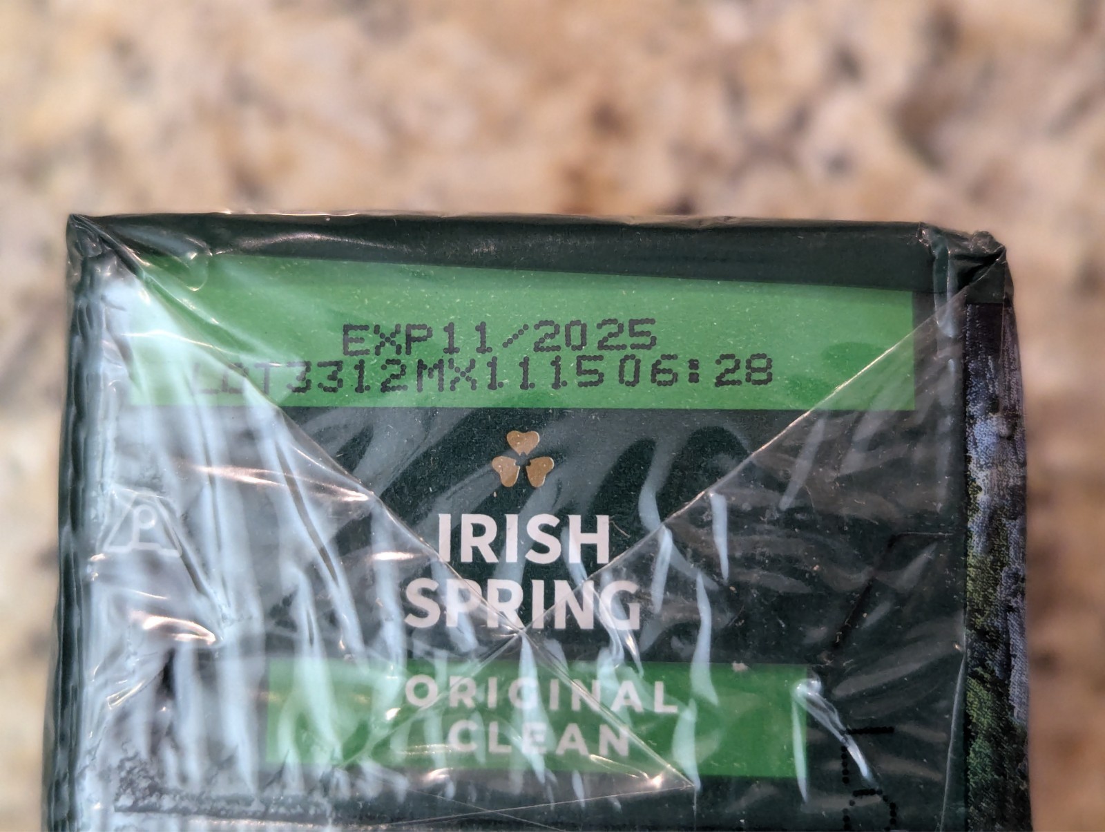 Irish Spring 3 Pack Original Deodorant Soap Bars Original Clean 3.7 oz each