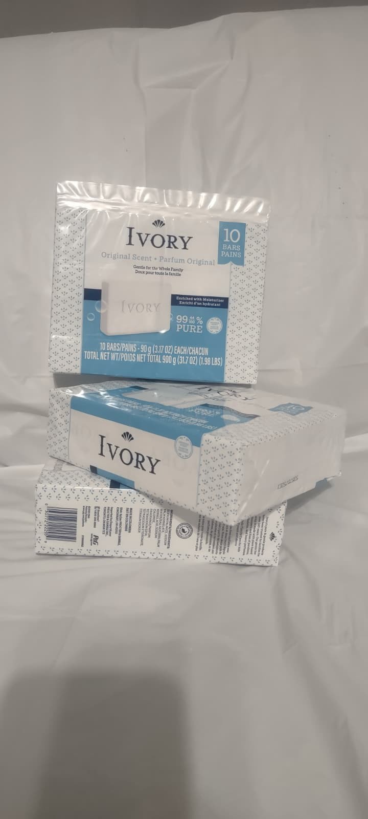 Ivory Soap, Original 3.17 Oz Bars 10 Each, Pack of 3 (30 Bars Total)
