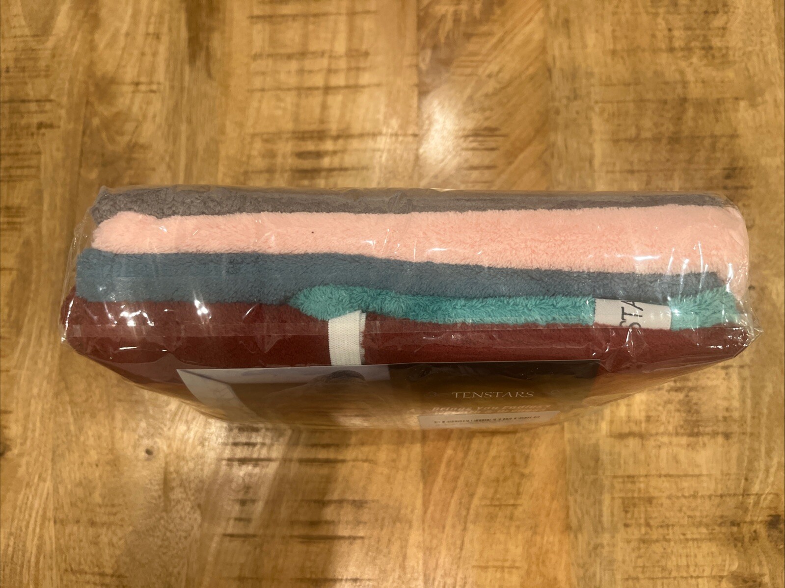 TENSTARS 5 Pack Thicken Microfiber Hair Towels Multicolor NEW