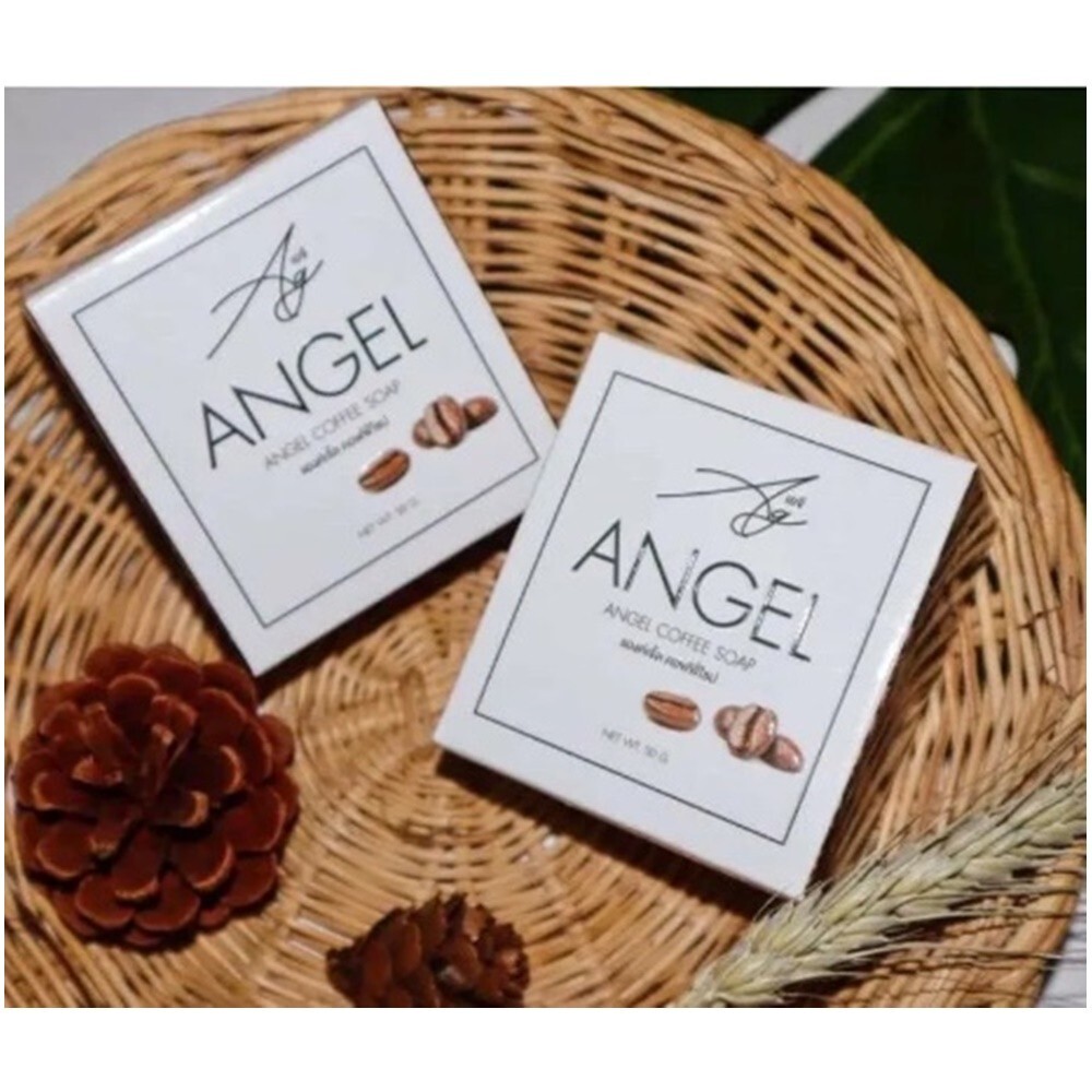 Soap Natural ANGEL COFFEE Scrub Herbs Face Body Turmeric Mahad Tamarind 5x50g