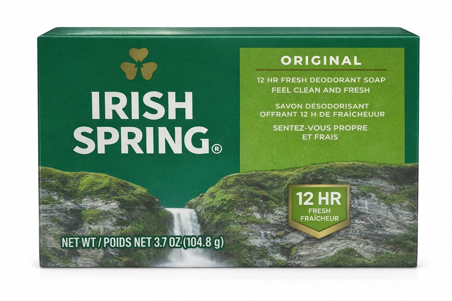 Irish Spring Bar Soap Original Clean for Men x [3 Pack], Mens Bar Soap, 3.7 Oz