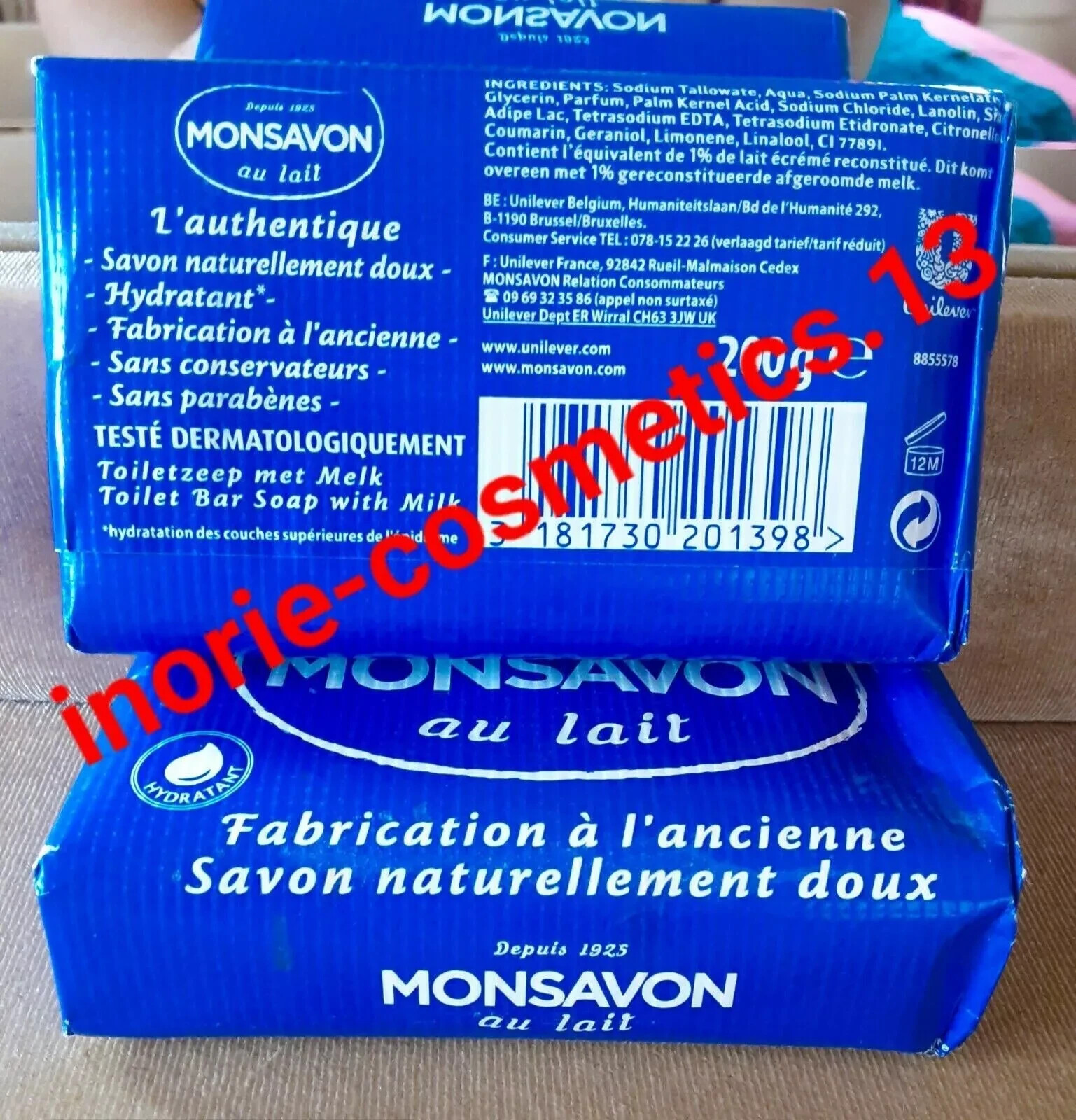 1x Mon Savon Au Lait French Milk Soap Imported From France/ LARGE 200g bar