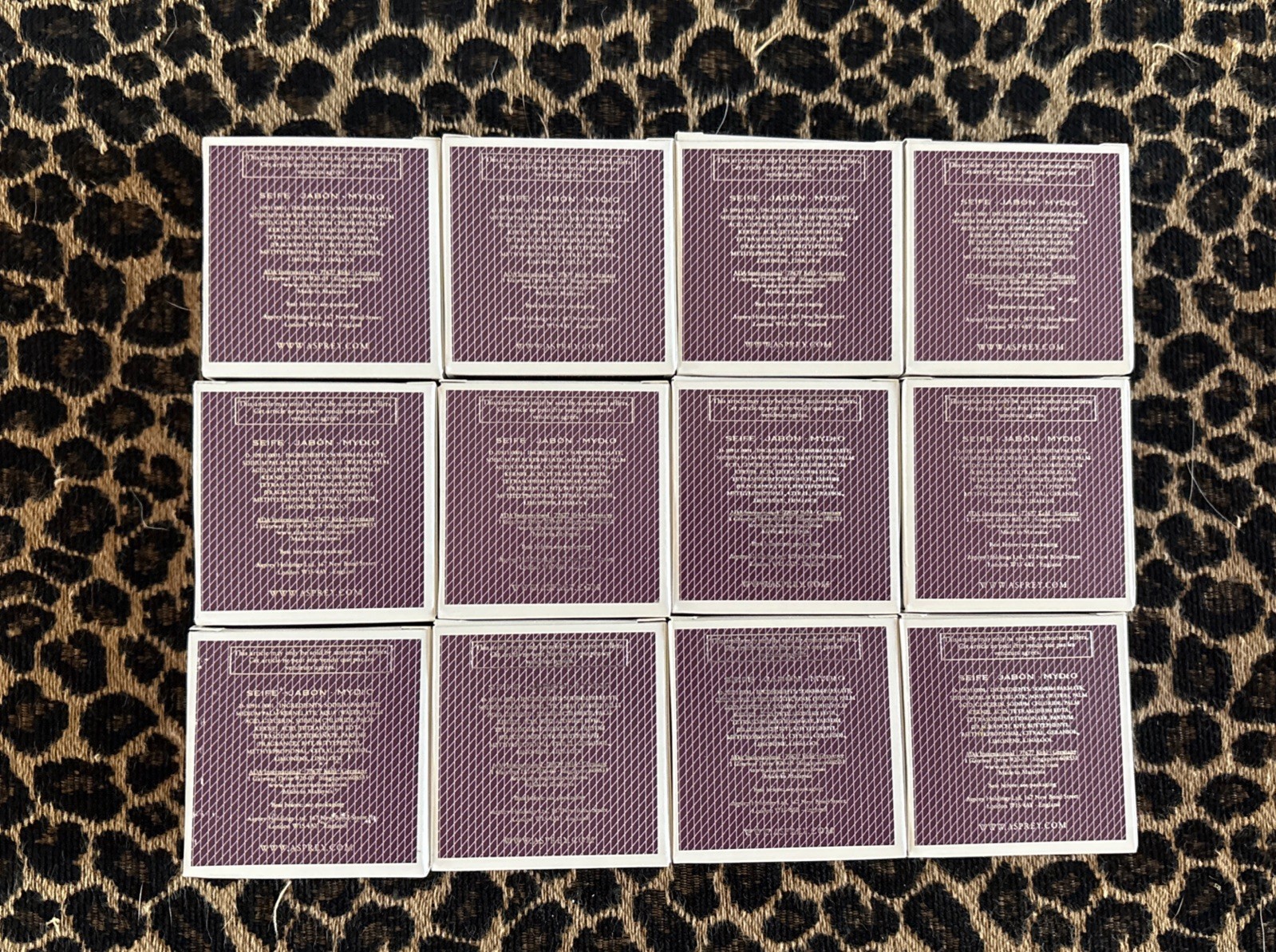Lot of 12 Asprey London Purple Water Soap 30g/ 1.05oz NIB Discontinued EXP:2023
