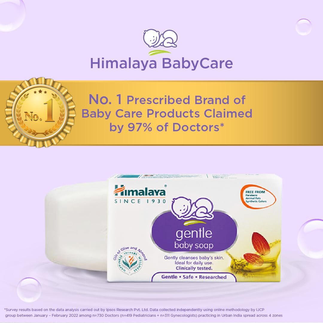 4No. X Himalaya Gentle Baby Soap Value Pack -75Gram Each – Free Shipping