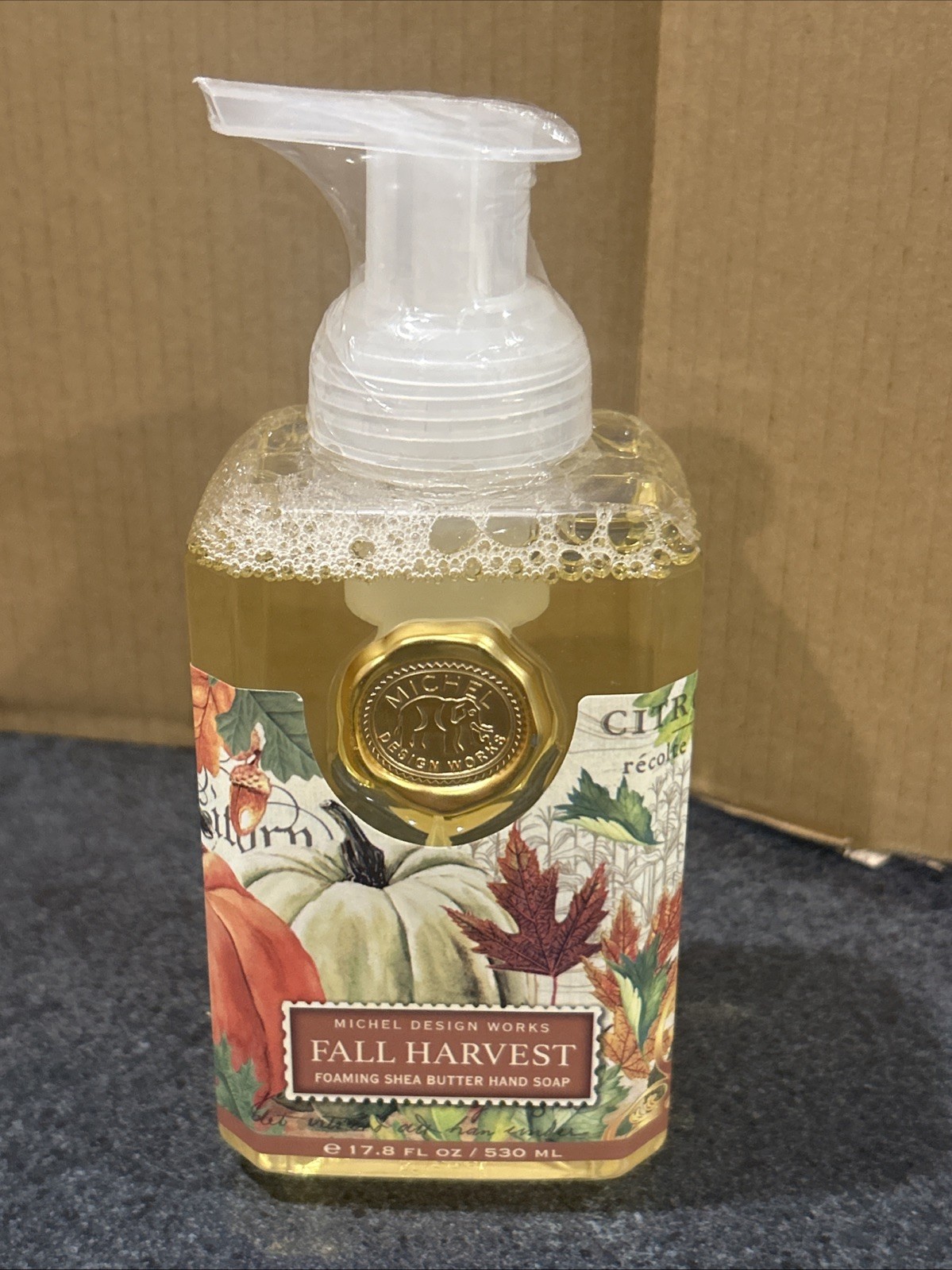 Michel Design Works Shea Butter Foaming Hand Soap FALL HARVEST 17.8 Oz 🔥RARE