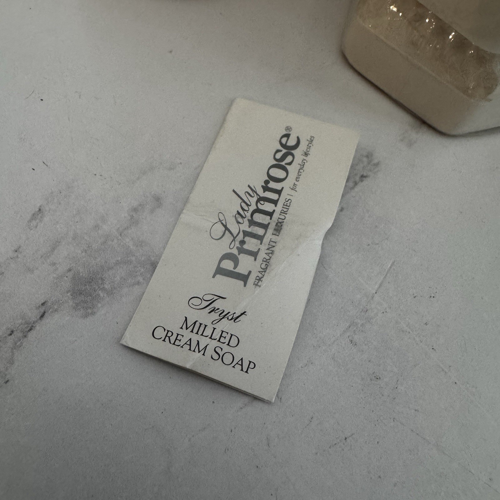 Lady Primrose TRYST Milled Cream Soap 4 x 3oz _ New See Description