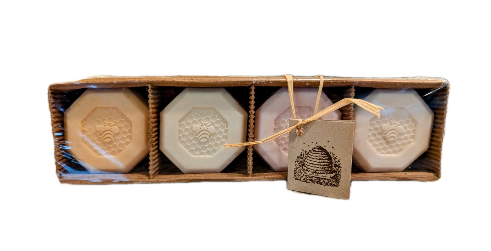Soaps CST Fine Honey Assortment Beeswax/Aloe/Roseberries/Goat Milk 4 – 3.5oz USA