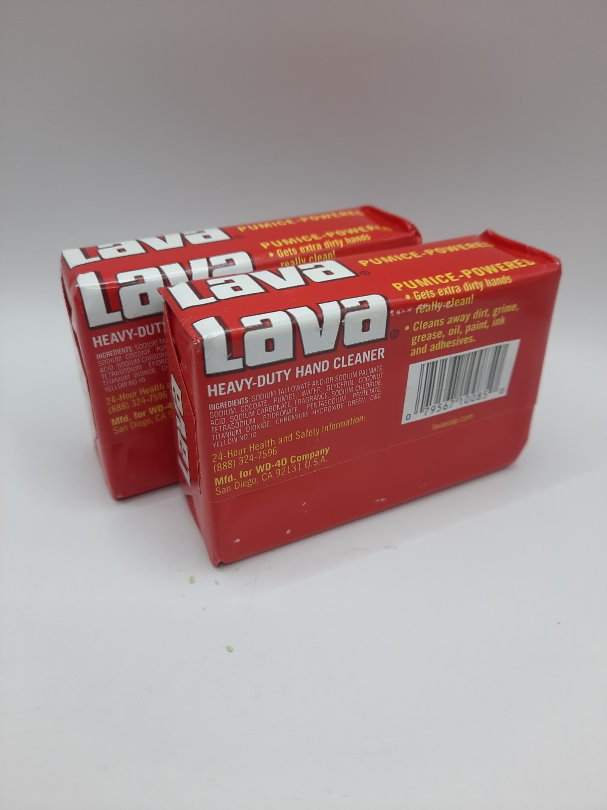 Lava No Scent Moisturizers Heavy Duty Hand Cleaner Bar Soap 5.75 oz. ☆TWO☆