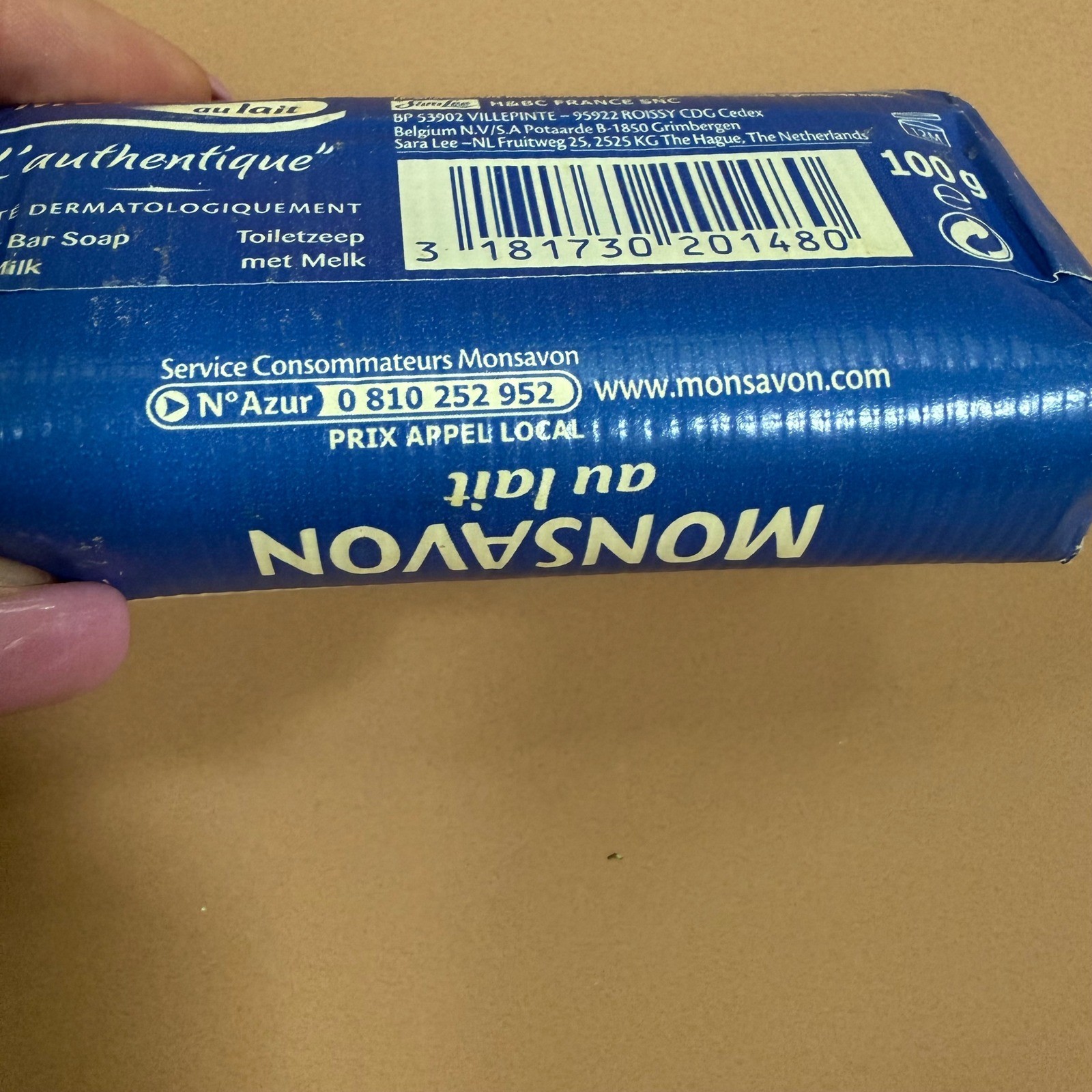 Monsavon au Lait L’authentique French Milk Toilet Bar Soap 100g New