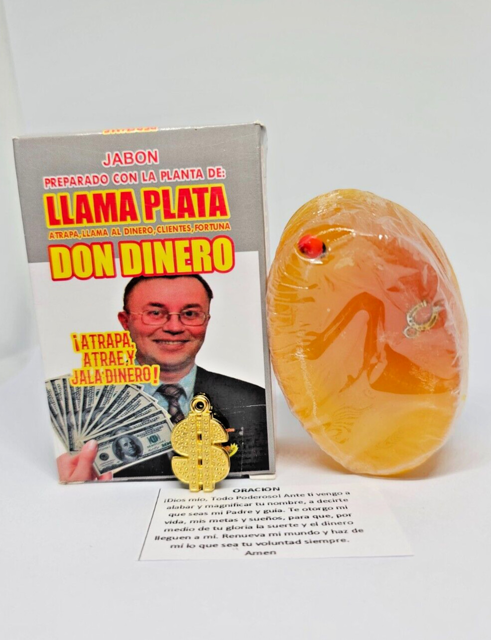 JABON LLAMA PLATA Atrapa llama al dinero cliente GRATIS incienso amuleto oracion