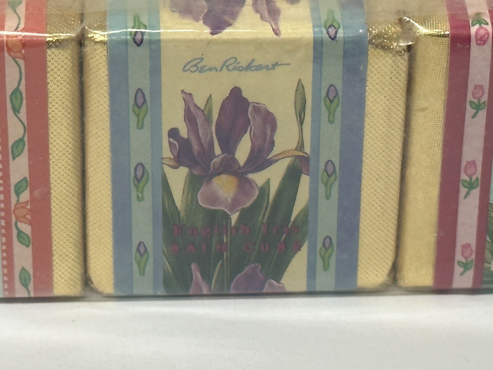 Ben Rickert Vintage English Bath Cubes Floral Scented Pack Of Six New & Sealed