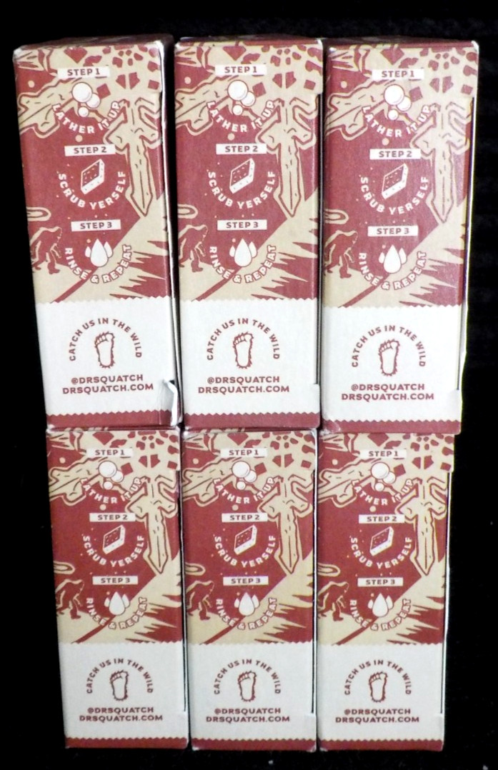 6 pk DR. SQUATCH Men’s Natural SOAP FROSTY PEPPERMINT 5 oz Limited Edition L@@K!