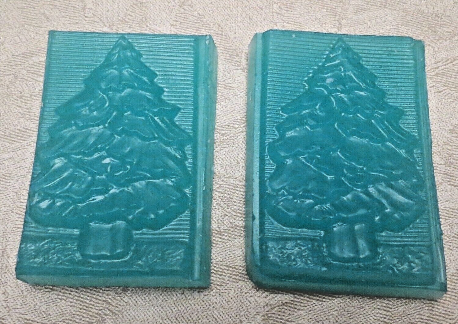 Holiday Christmas bars or Christmas Tree bars Soap Set (2) frozen pine scented