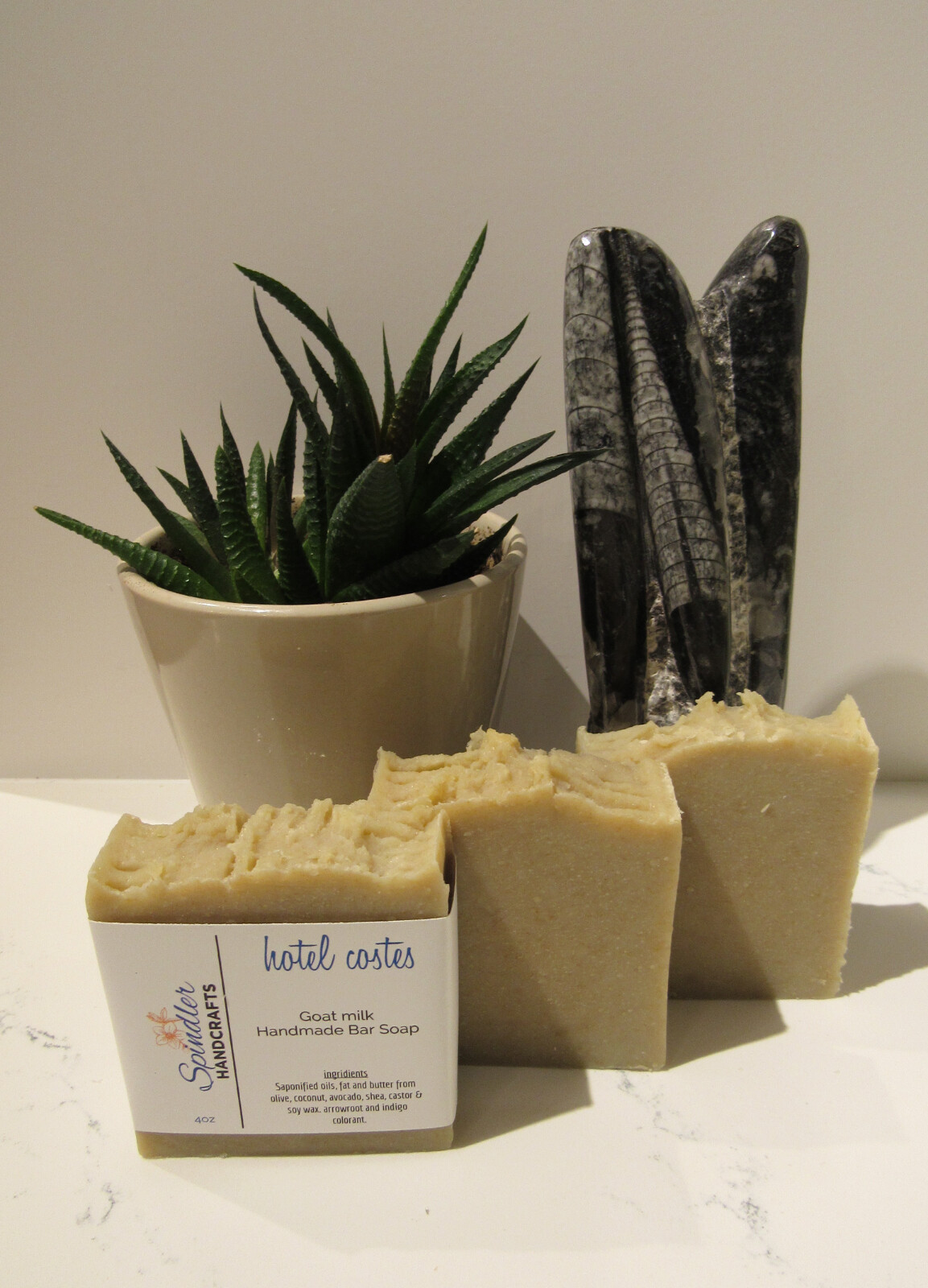 HOTEL COSTES – Moisturizing Handmade-Homemade Clay Bar Soap, GOAT Milk-wt. 4oz