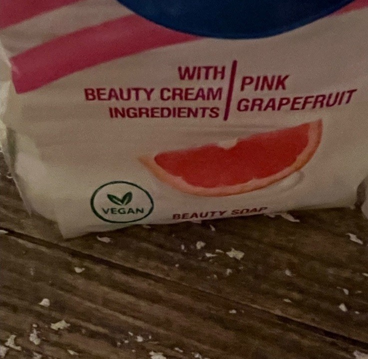 Four Vegan Pink Grapefruit Beauty Bars, Grapefruit Soap
