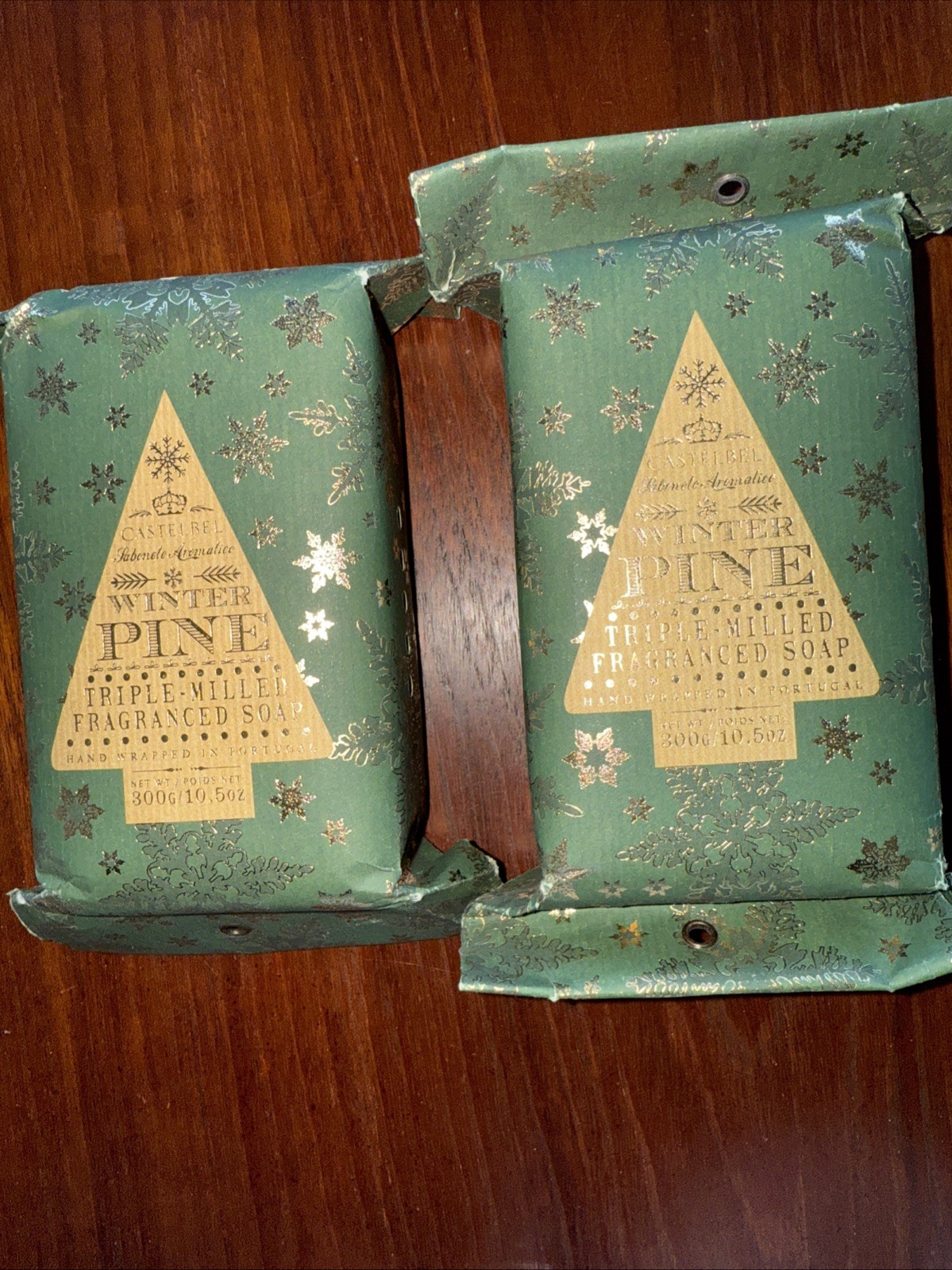 4-Packs Castebel Milled Luxury Bar Holiday Soaps.10.5 oz Each