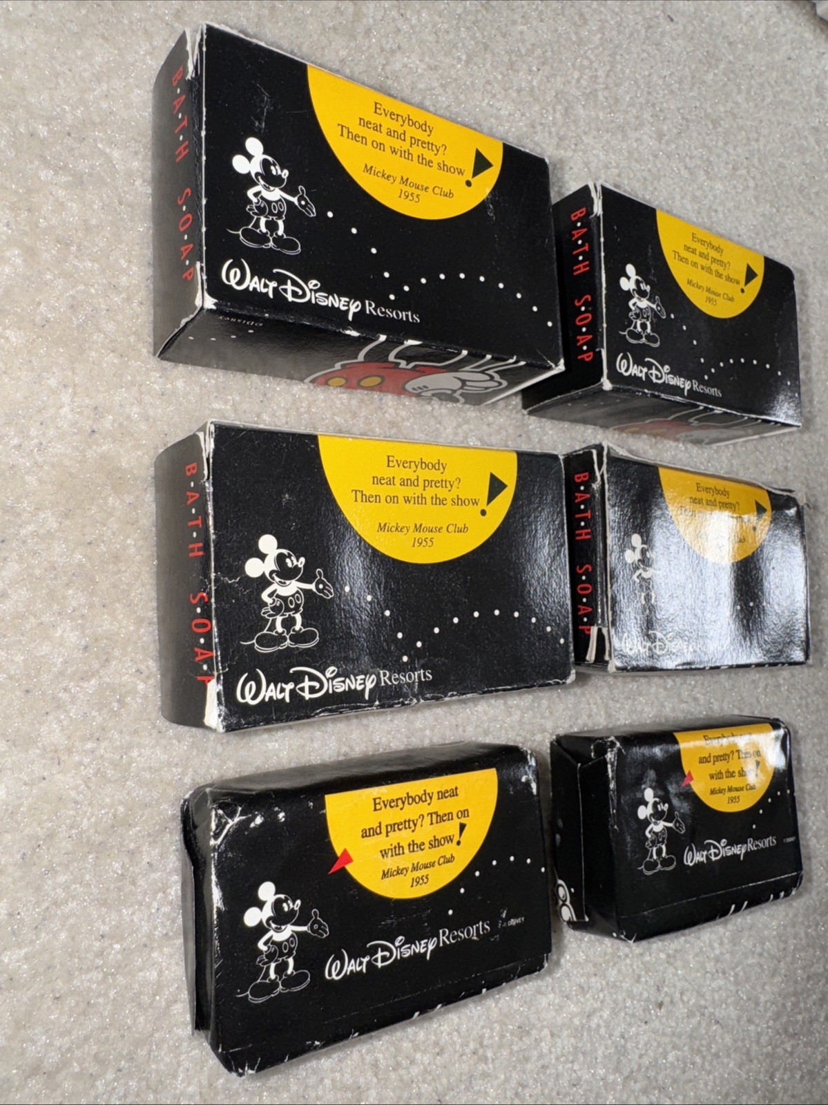 Walt Disney Resorts 6 Bath Soap Bars