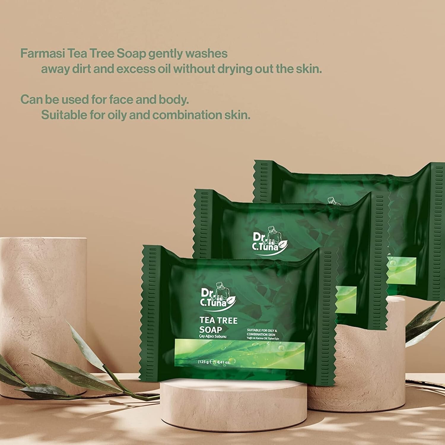 Farmasi, Dr C Tuna Tea Tree Oil Soap 125 g / 4.41 oz