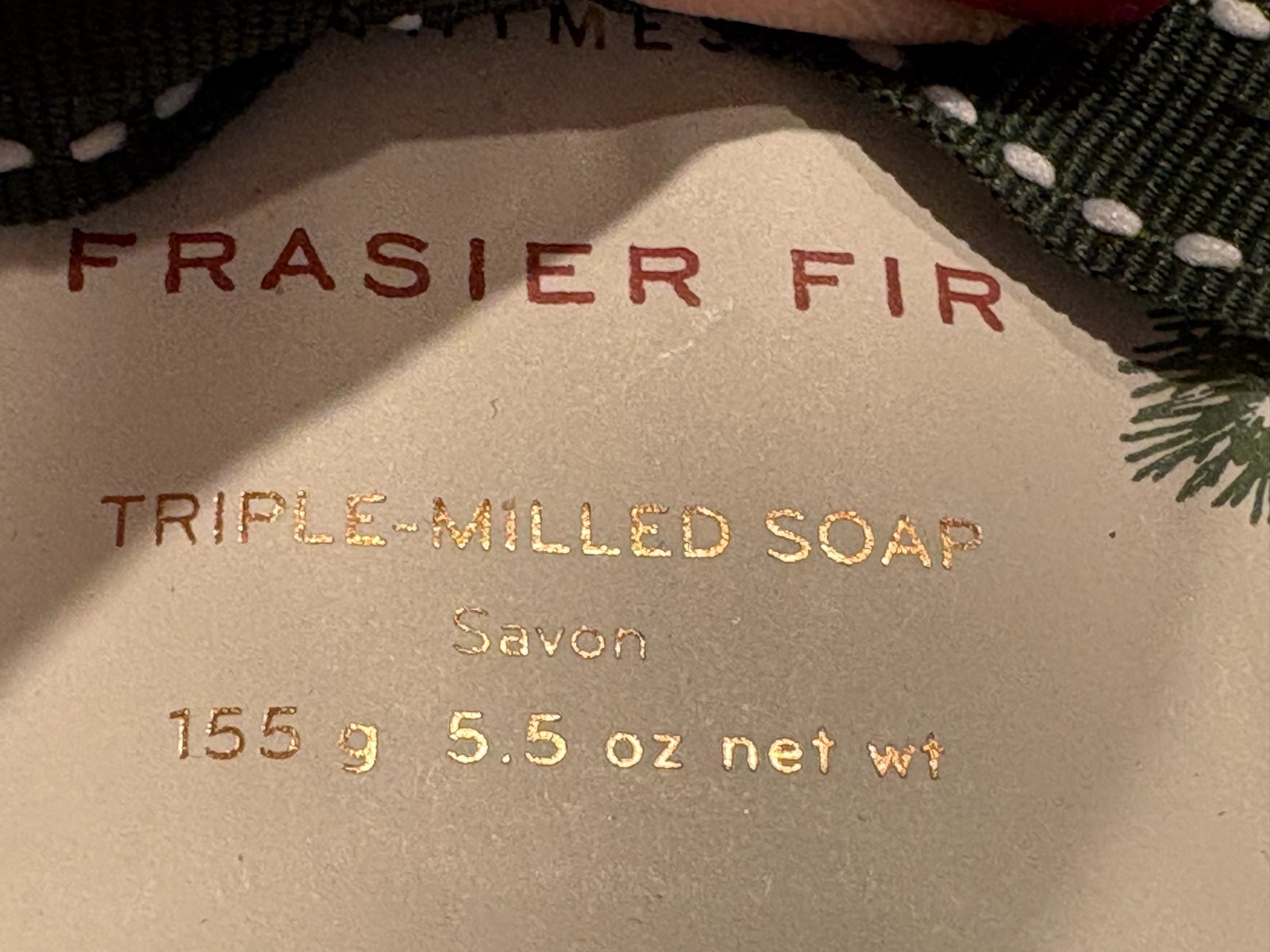 THYMES NEW Frasier Fir Soup & Soap Dish Set- 5.5oz