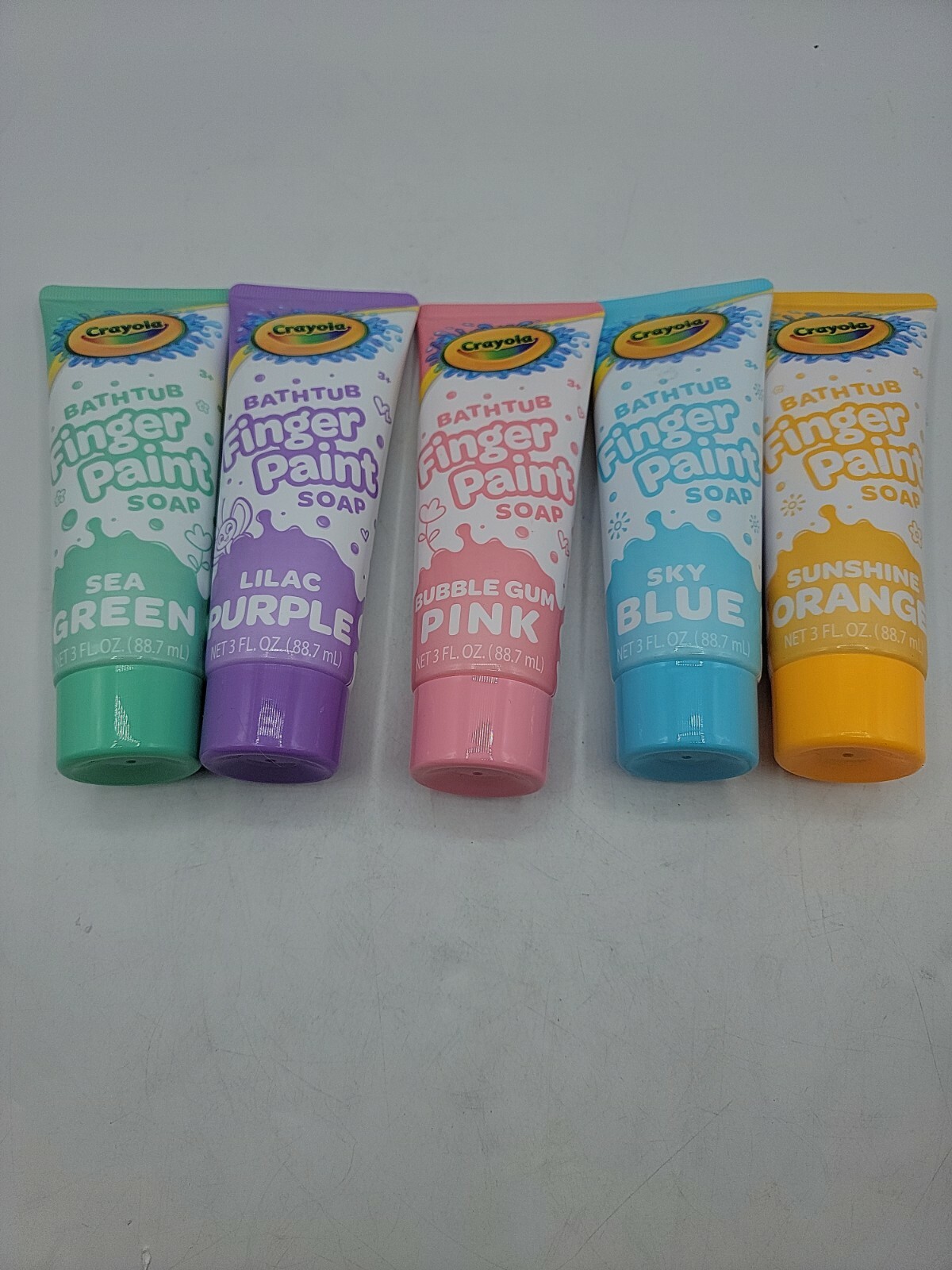 Bathtub Fingerpaint Soap Green Purple Pink Blue Orange 3 Oz (Sealed)
