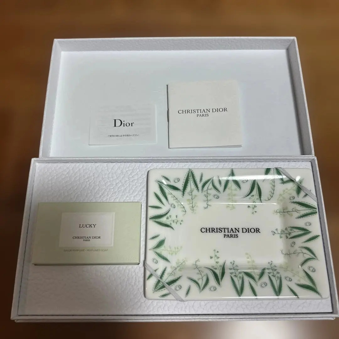 Christian Dior Lucky soap Platinum member Limited Soap Dish Tray Plate With Box