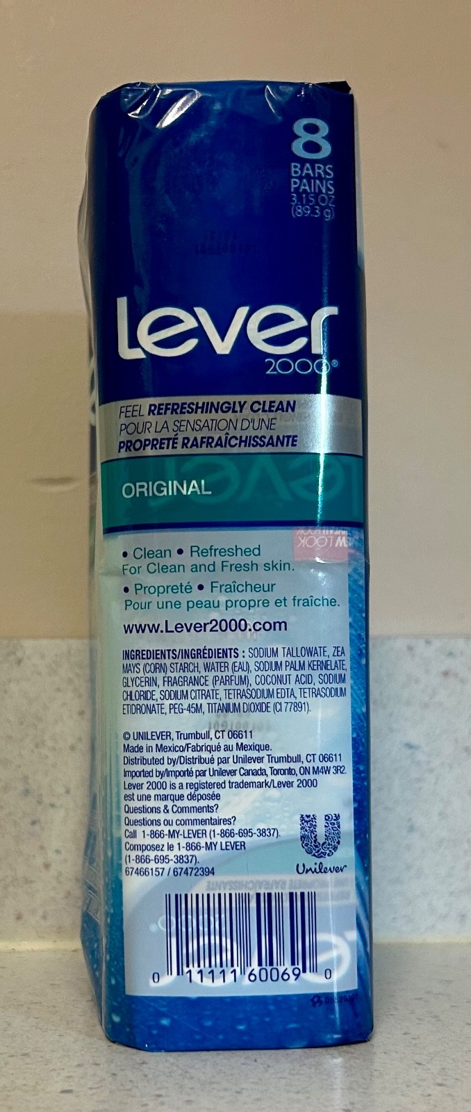 3 pack Lever 2000 Original Bar Soap 3.15 Oz Refreshing Clean Skin 24 Bars