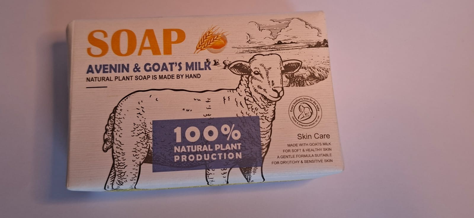 Avenin Goat Milk Soap Bar – Gentle Moisturizing Soap for Soft, Smooth Skin.