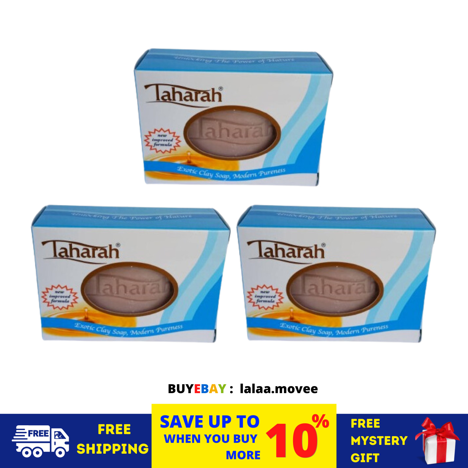 3 X Taharah Clay Soap for Cleansing in Islam