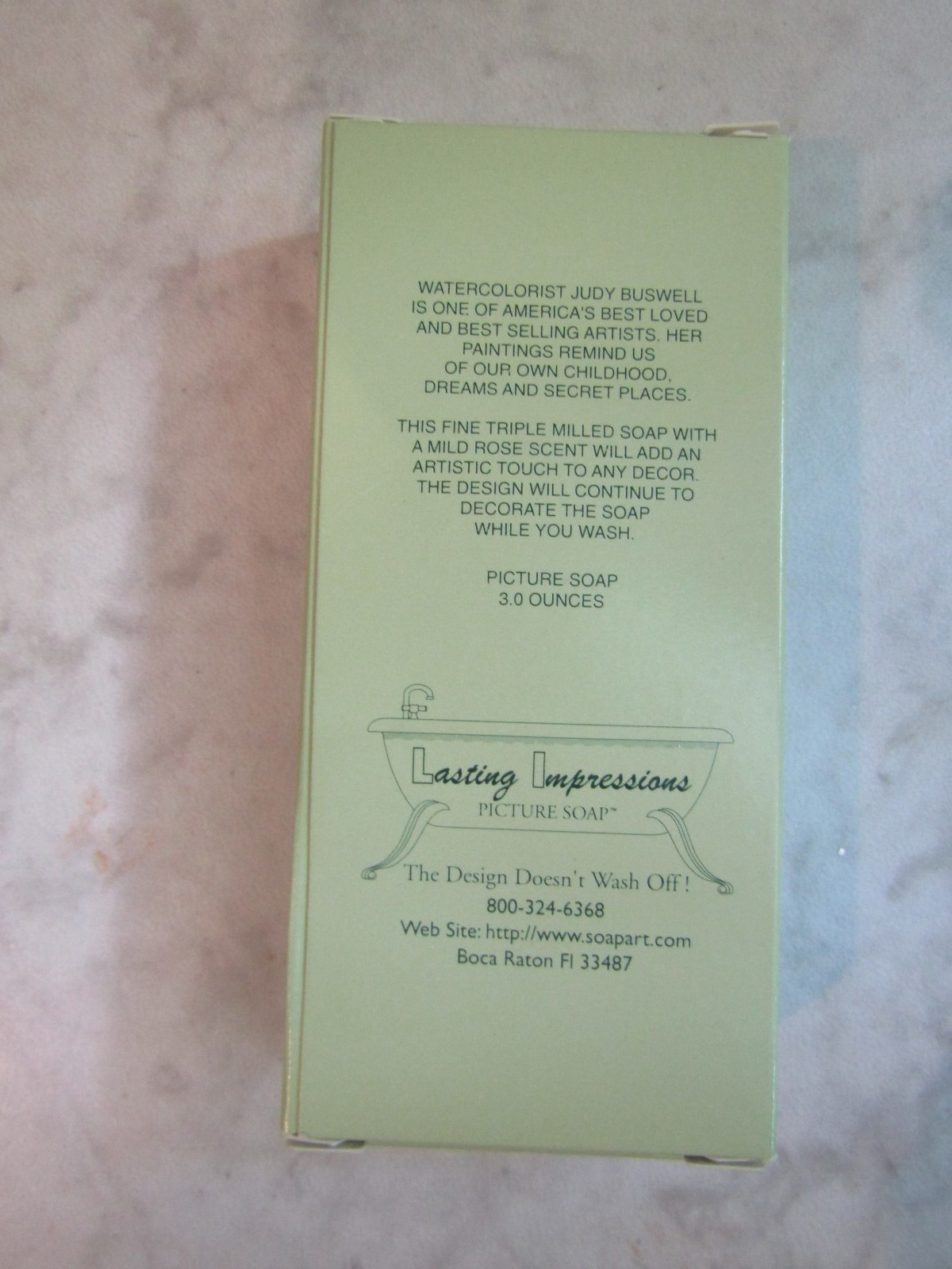 NEW Lasting Impressions Soap Art Picture 3 oz Soap by Judy Buswell