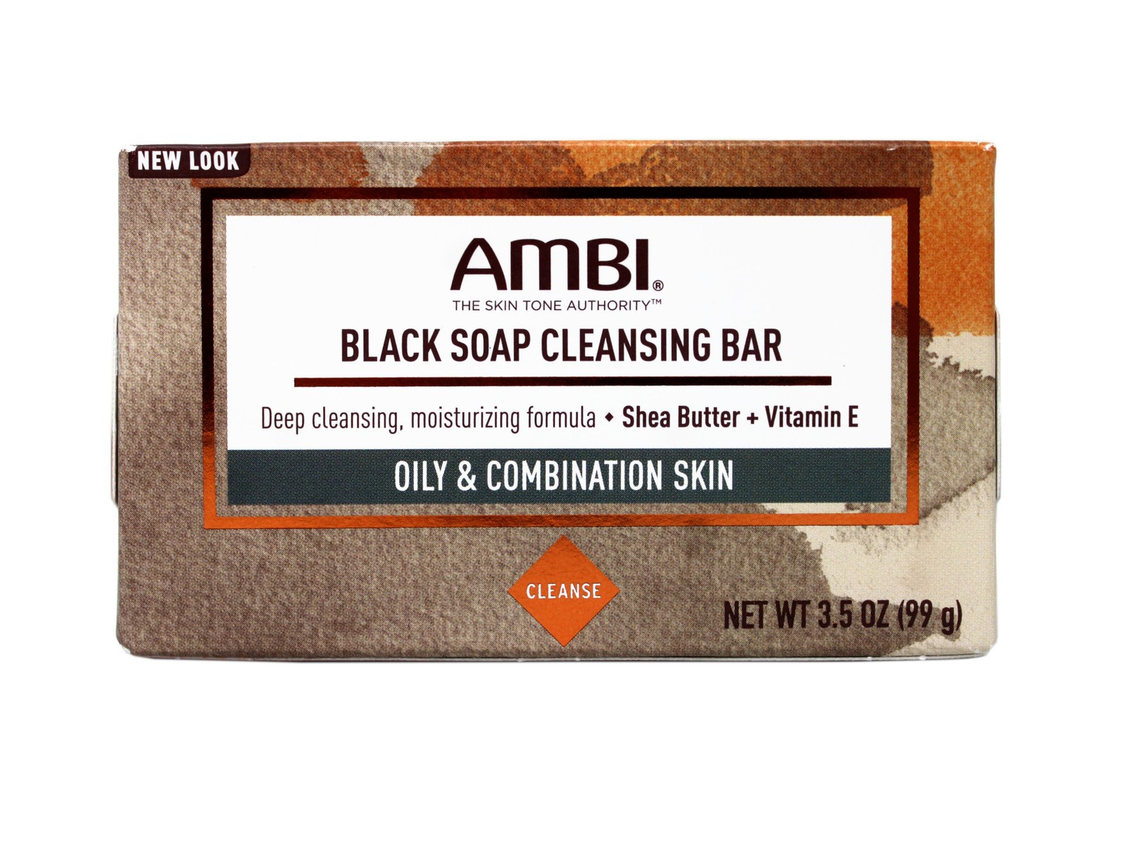 3 Pack Ambi Black Soap Cleansing Bar with Shea Butter Vit E for Oily Skin 3.5 OZ