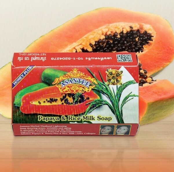 3x Papaya & Honey soap Asantee bright skin Reduces Wrinkles Aging Anti Acne
