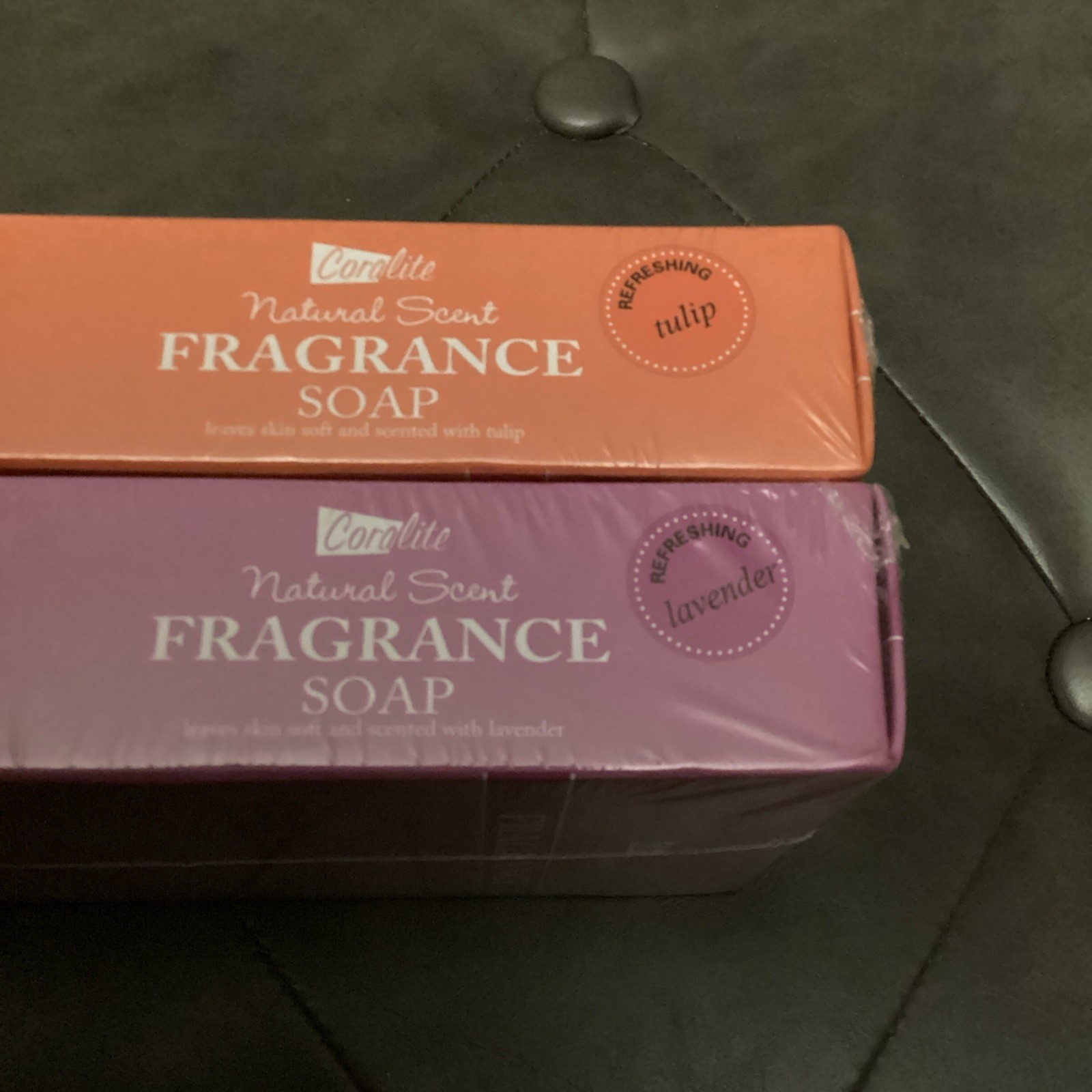 Coralite Natural Scent Soap 3 Bars Tulip & 3 Bars Lavender New Sealed