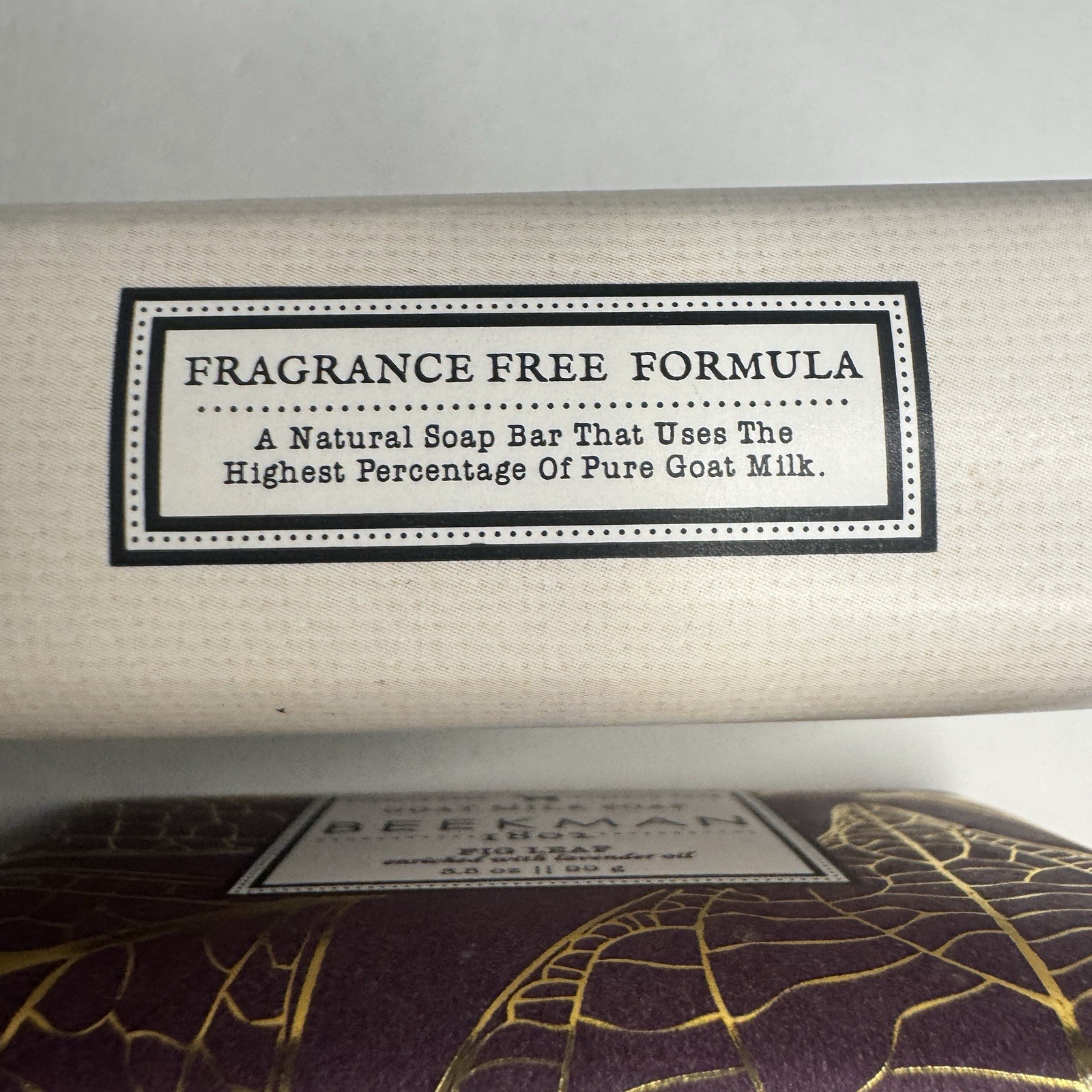 Beekman 1802 Goat Milk 3 Bars Soap VANILLA ABSOLUTE, FIG LEAF, FRAGRANCE FREE