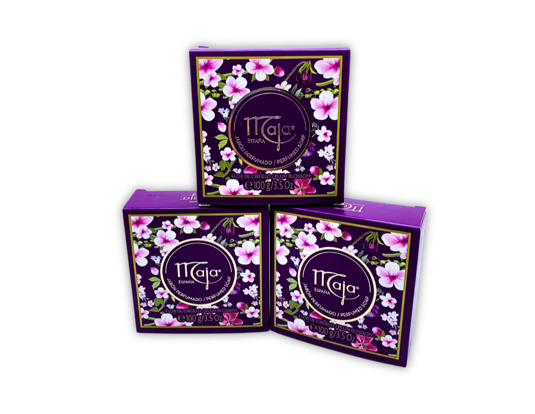 Maja España Perfumed Soap Plum Blossom 3.5 oz – Pack of 3