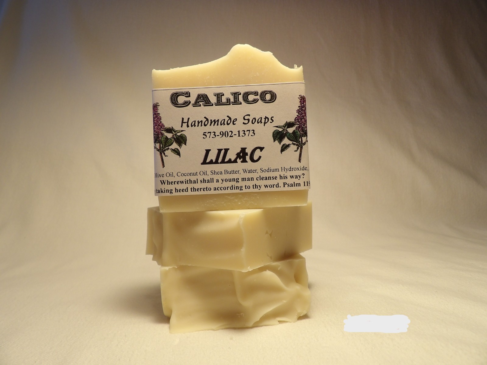 Lilac Handmade Lye Soap- for normal to dry skin- sold by a soapmaker