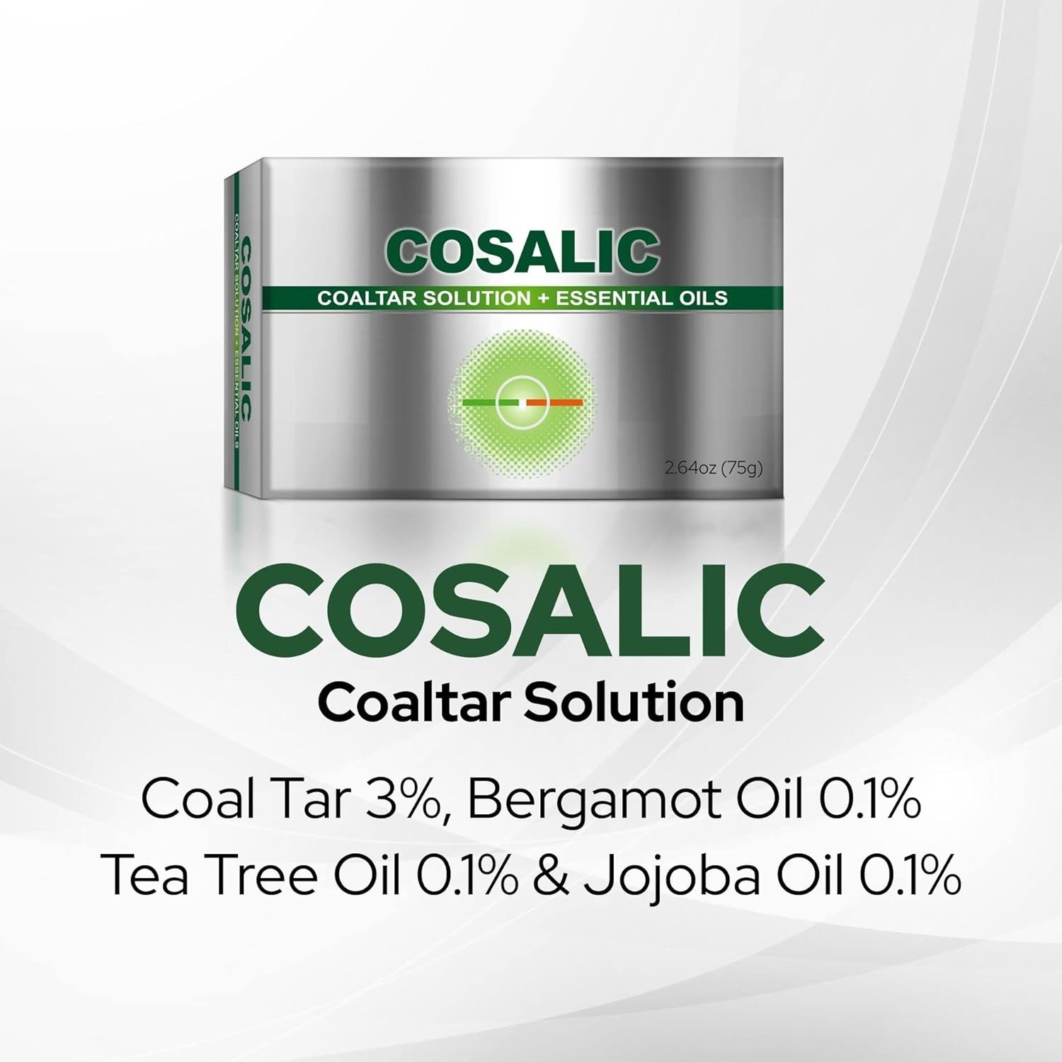 Moisturizing Coal Tar Soap 75g, Pack of 2 with Chamomile & Jojoba for Itchy Skin