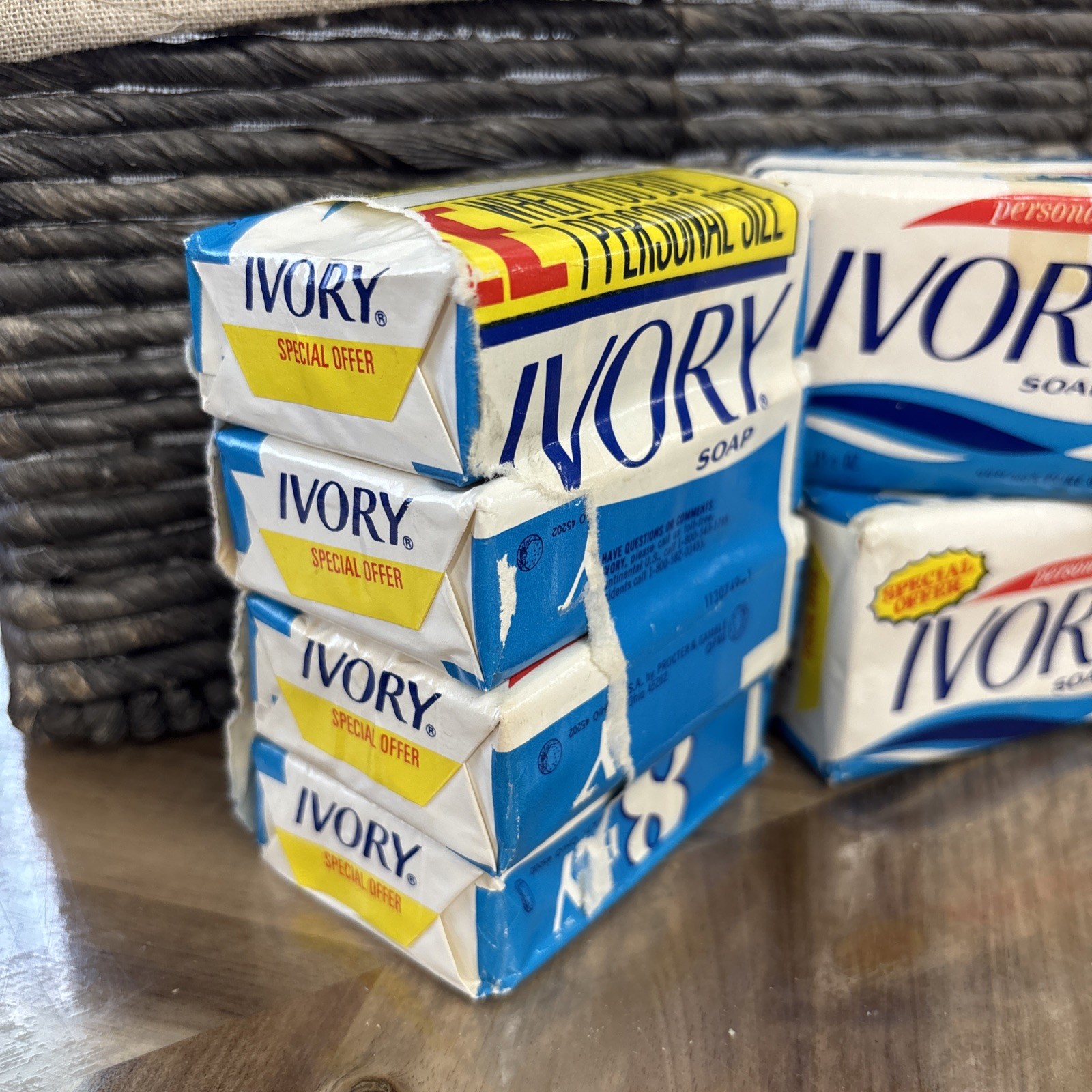Vintage Ivory Personal Size Soap Bars 1987 8 Pack Bars 3.5oz New Movie Prop