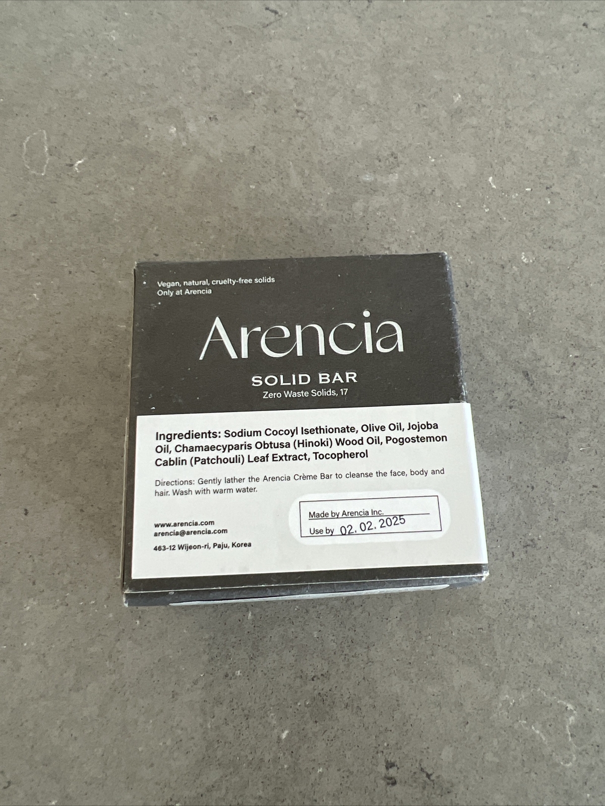 Arencia CREME BAR All In One Solid Bar For Face, Body & Hair 2.8oz | New