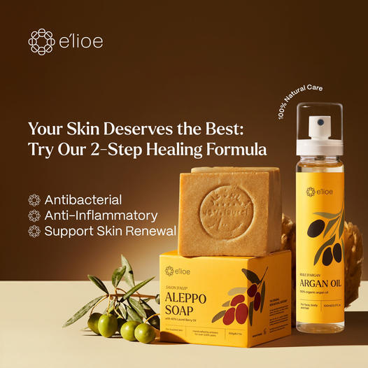 e’lioe Soap Laurel Berry Oil 2-Step Solution for ECZEMA Trouble Skin-200g – DHL