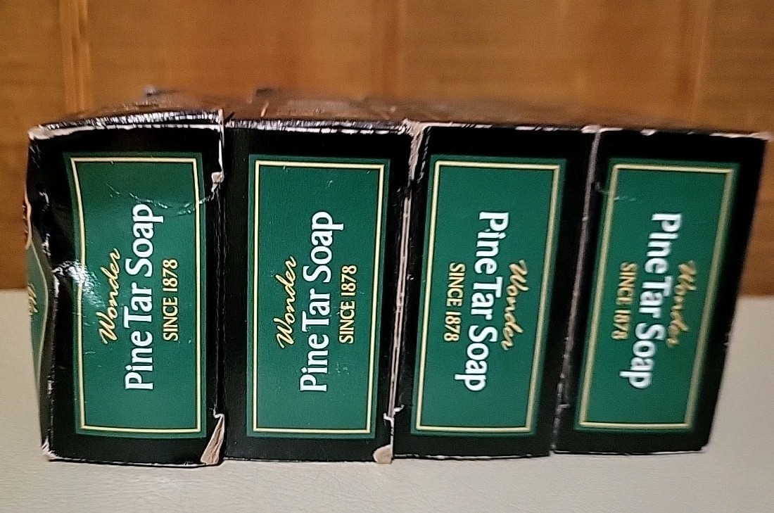 Vtg Lot Of 4 Grandpa’s Bar Soap Pine Tar Soap Vegetable Based NOS New