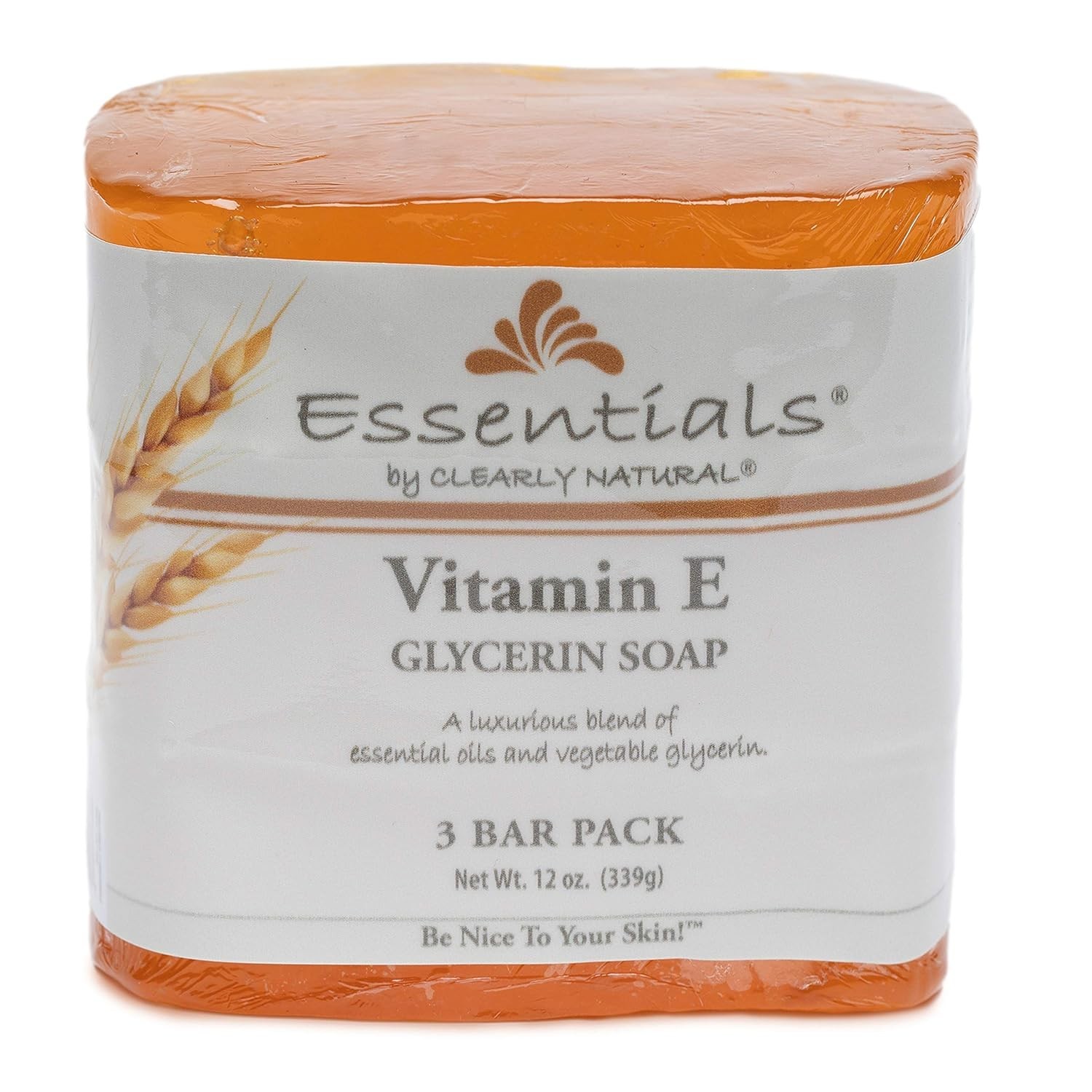 Gentle Unscented Glycerin Soap with Vitamin E – Hydrating 3 Count for Dry Skin