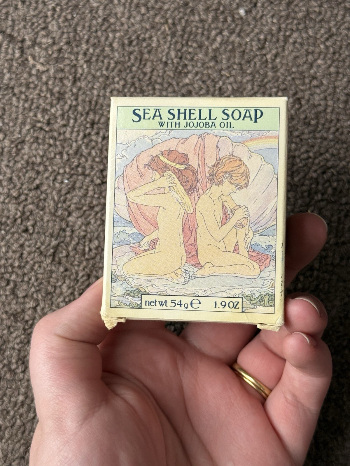 CRABTREE & EVELYN 1978 Sea Shell Soap With Jojoba Oil 54g / 1.9oz Vintage