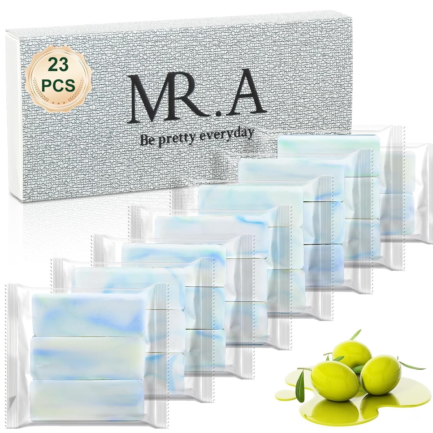 Mini Fresh Scent Travel Soap Bars Individually Wrapped | TSA Friendly &