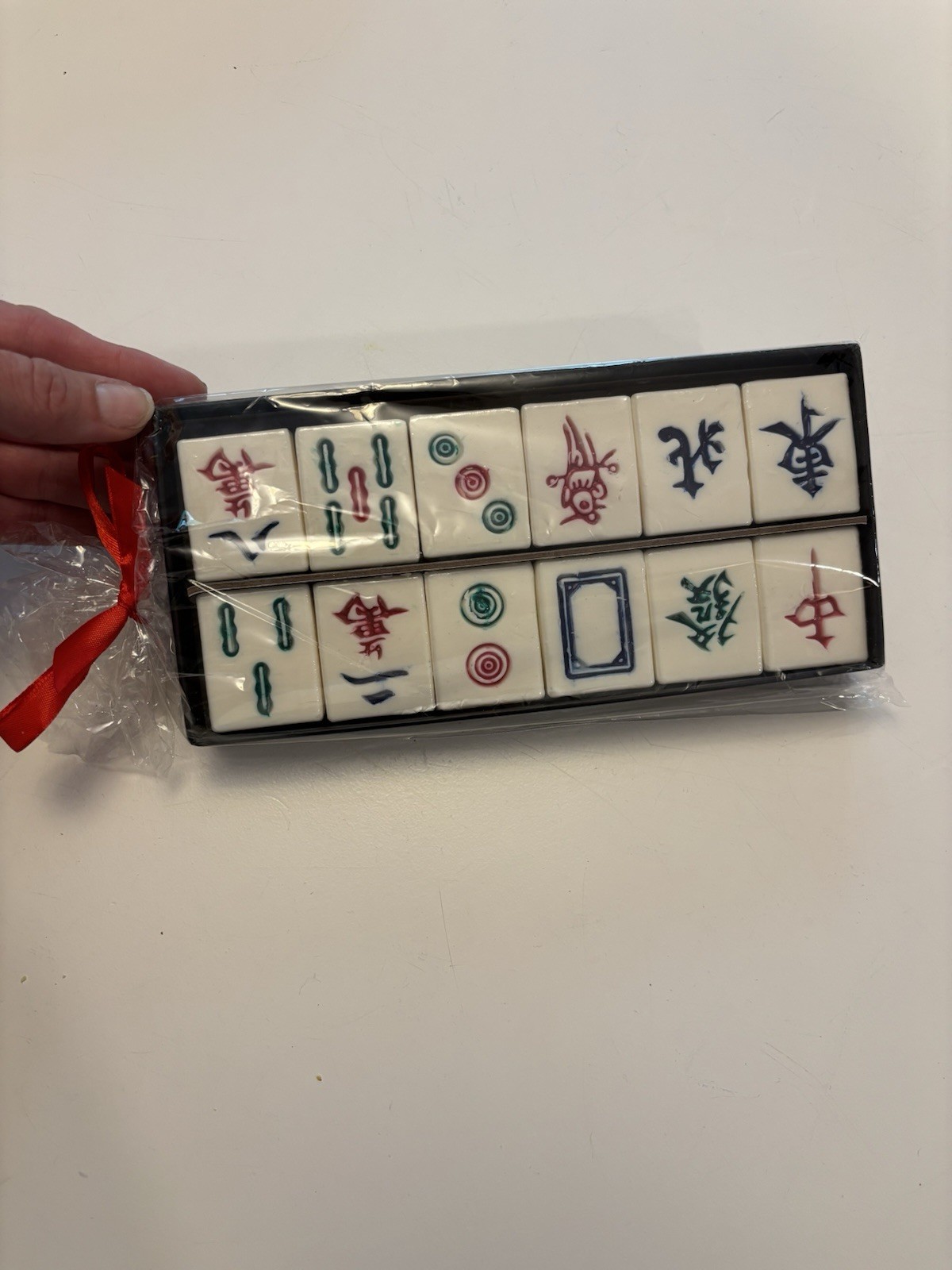 MAH JONGG TILES GUEST SOAPS Set Of 12 Novelty Sets – Sealed, *Plastic Has Rip*