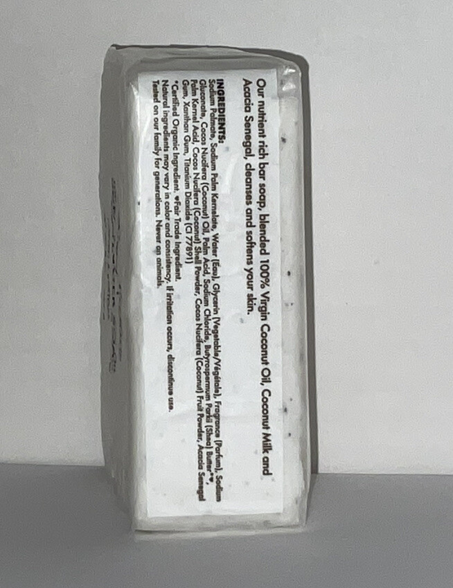 Shea Moisture 100% Virgin Coconut Oil Coconut Milk & Acacia Senegal 8oz Bar Soap